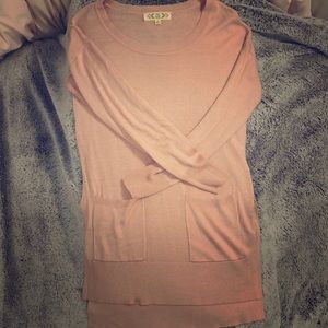 blush pink sweater!